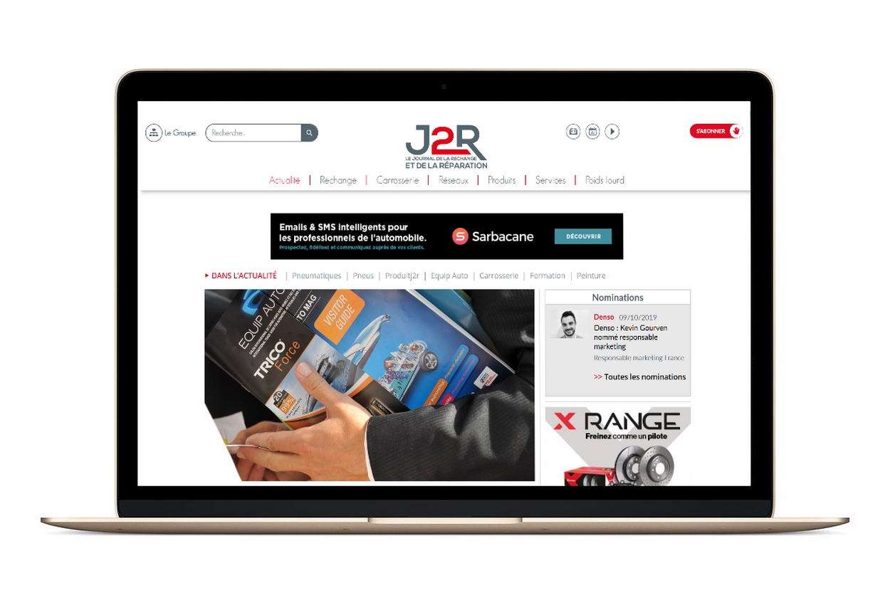 Nouveau site web du J2R.