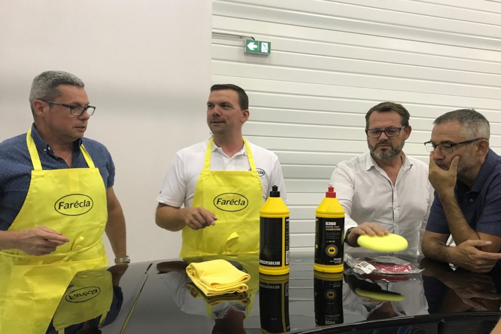 Les équipes de Norton ont testé les nouveaux produits de la gamme Farécla au CESVI de Poitiers