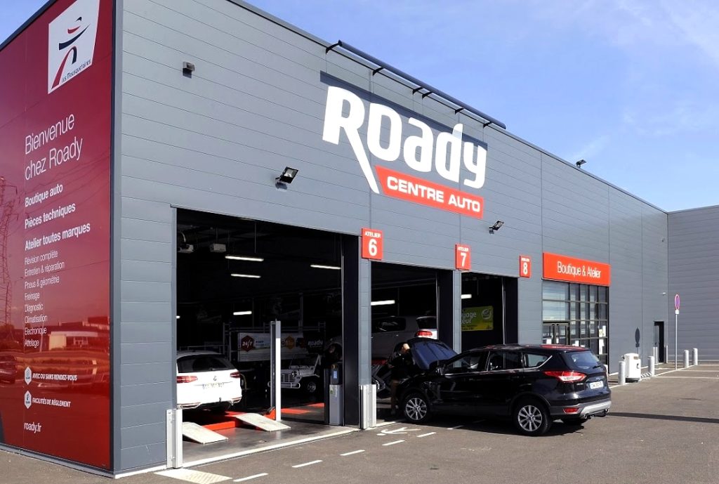 Roady compte 146 centres autos en Europe dont 113 en France.