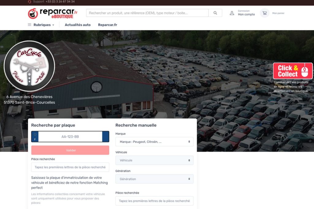 Attendus pour la fin d'année, les boutiques en ligne et le service click & collect viennent d'être lancés par ReparCar.fr.