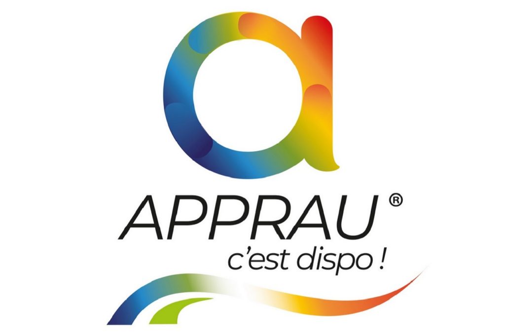 Le nouveau logo d'Apprau s'accompagne d'une nouvelle signature de marque. 