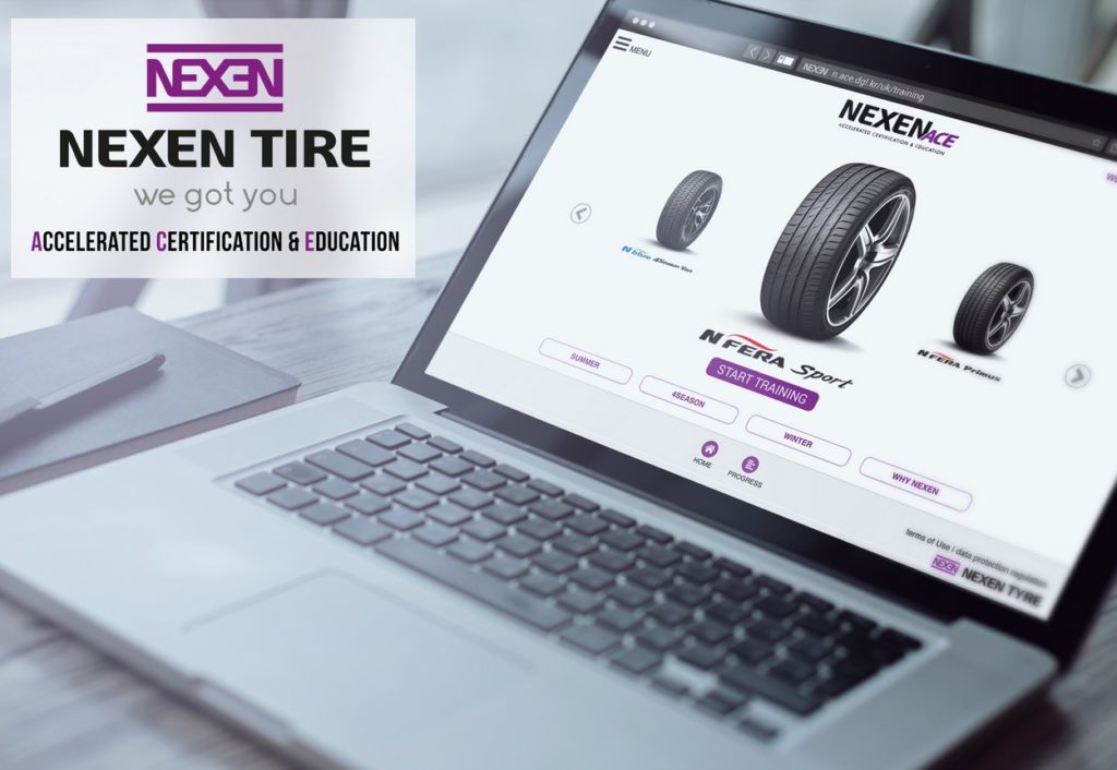 La plateforme Nexen Ace constitue, pour les distributeurs de la marque de pneumatiques, un support de vente plus complet et engageant.