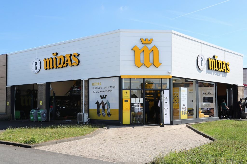 Midas rassemble actuellement 368 centres dans l'Hexagone, chiffre amené à augmenter sensiblement dans les quatre prochaines années. ©Midas