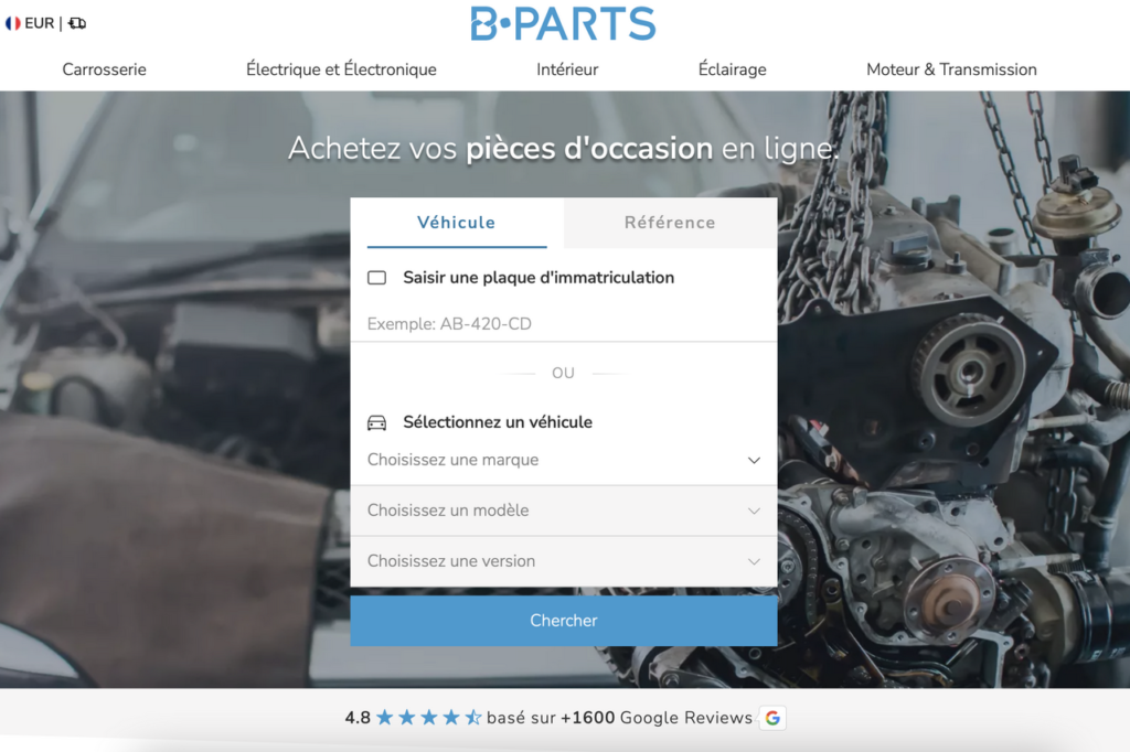 B-Parts lance sa nouvelle plateforme en français, avant de l'ouvrir à d'autres pays.