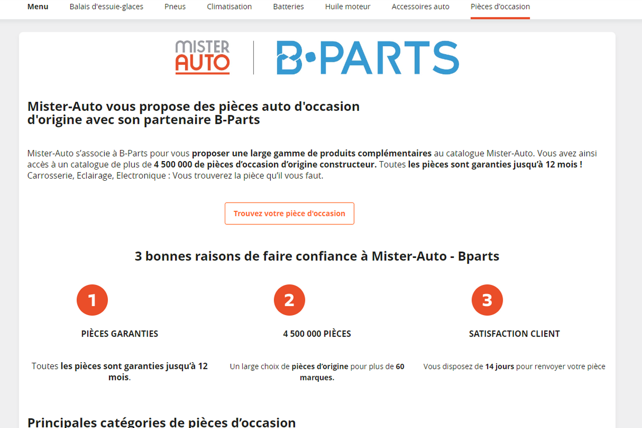 13 pays profitent désormais du partenariat entre Mister-Auto et B-Parts.