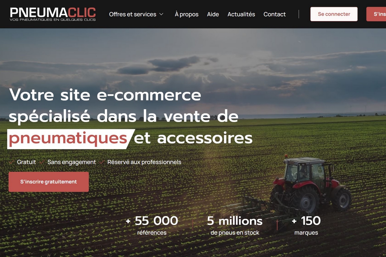 Parmi ses projets, Pneumaclic compte développer son offre de pneus agricoles.