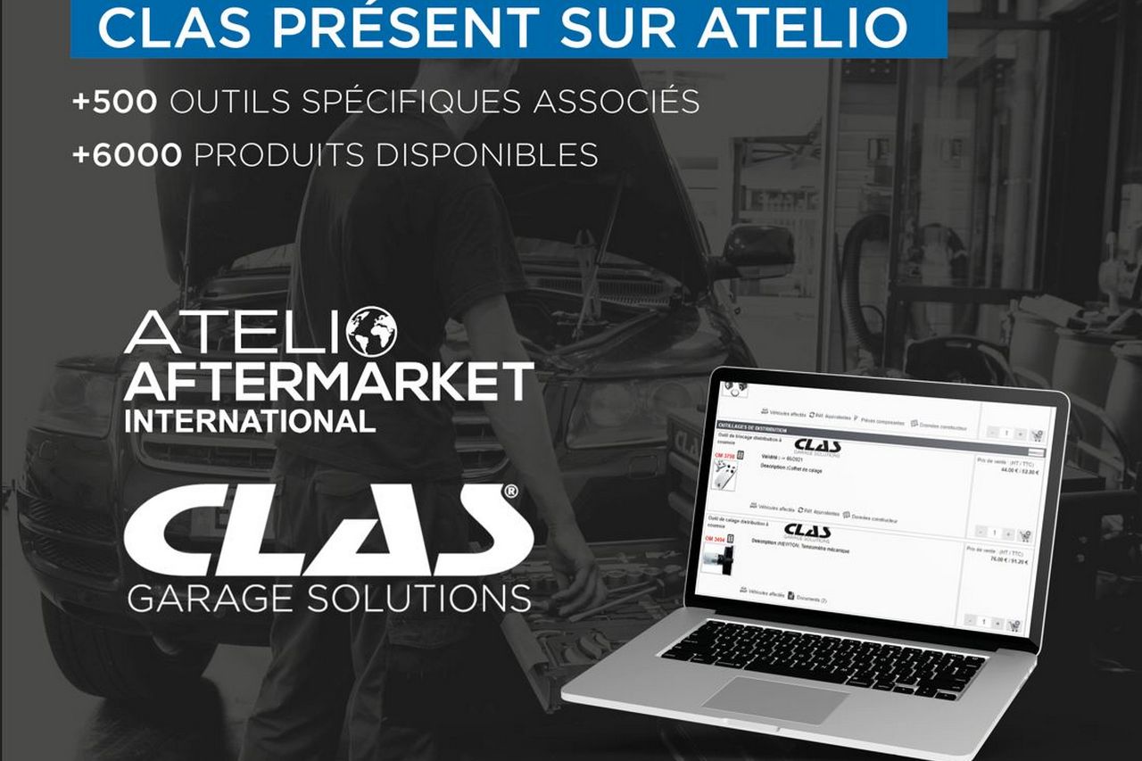 Clas intègre son catalogue au logiciel Atelio After Market