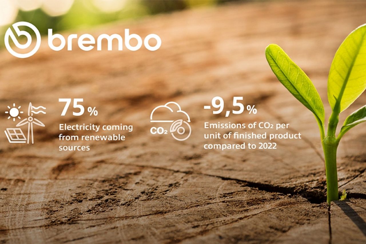 Les trois quarts de l'électricité utilisée par Brembo est issue de sources renouvelables. ©Brembo