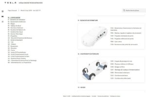 Le site de Tesla propose désormais un catalogue en ligne de pièces détachées avec des vues éclatées.