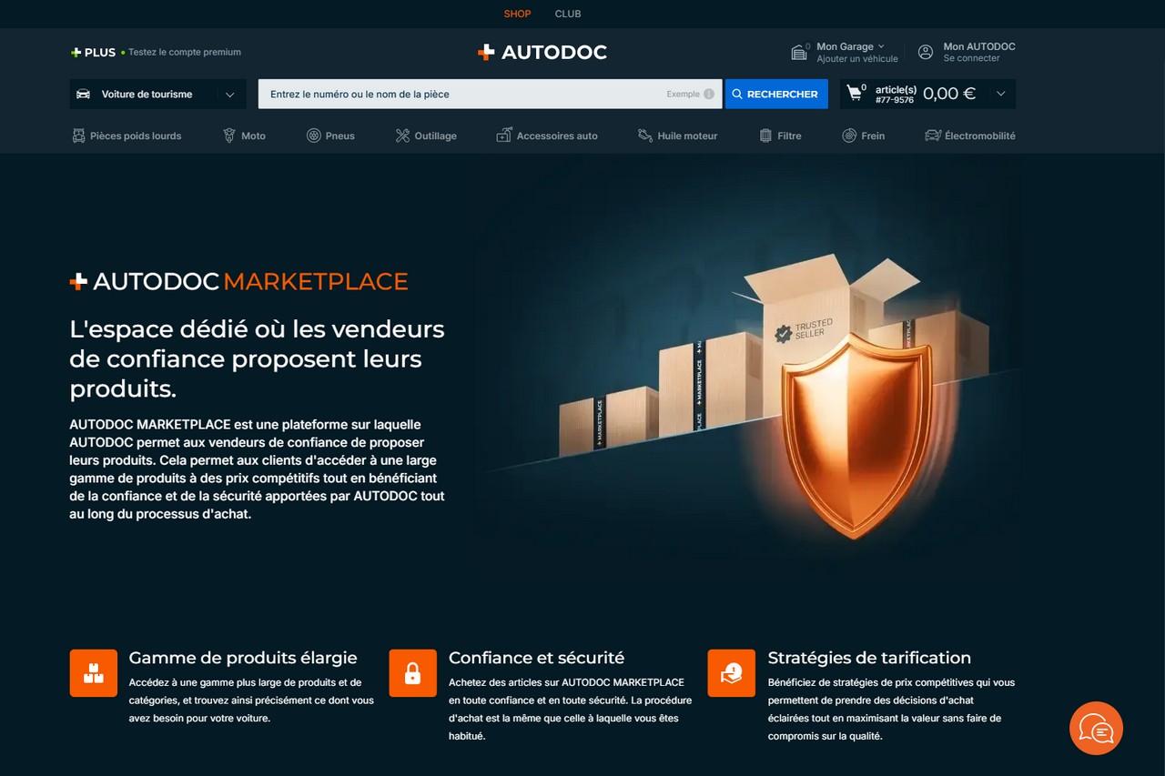 Autodoc Marketplace place de marché