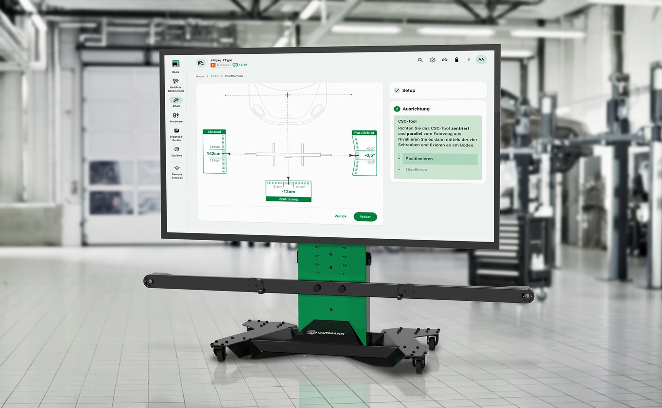 Le CSC-Tool Pro dispose d'un écran XXL de 86 pouces. ©Hella