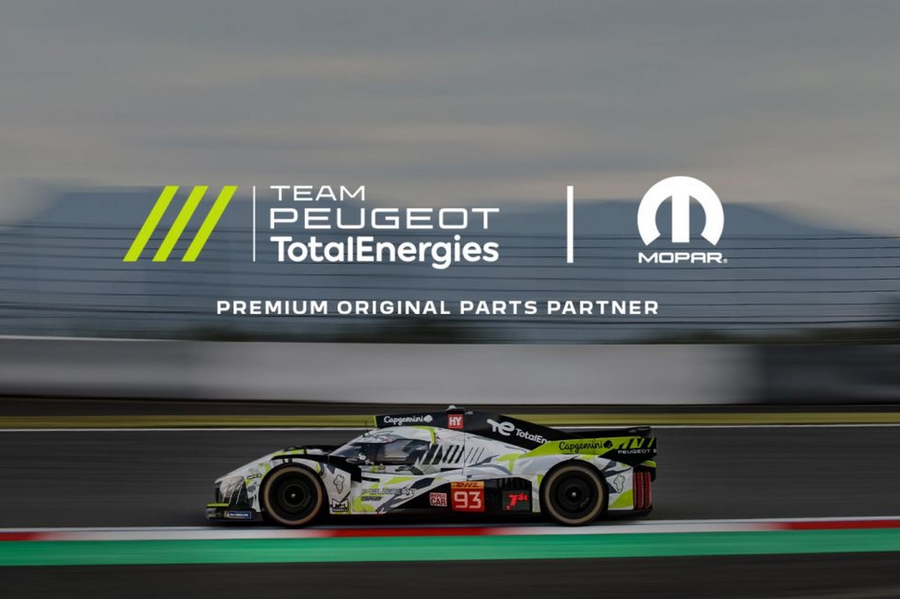 Stellantis équipe de ses pièces Mopar les véhicules du team Peugeot TotalEnergies en WEC. ©Stellantis