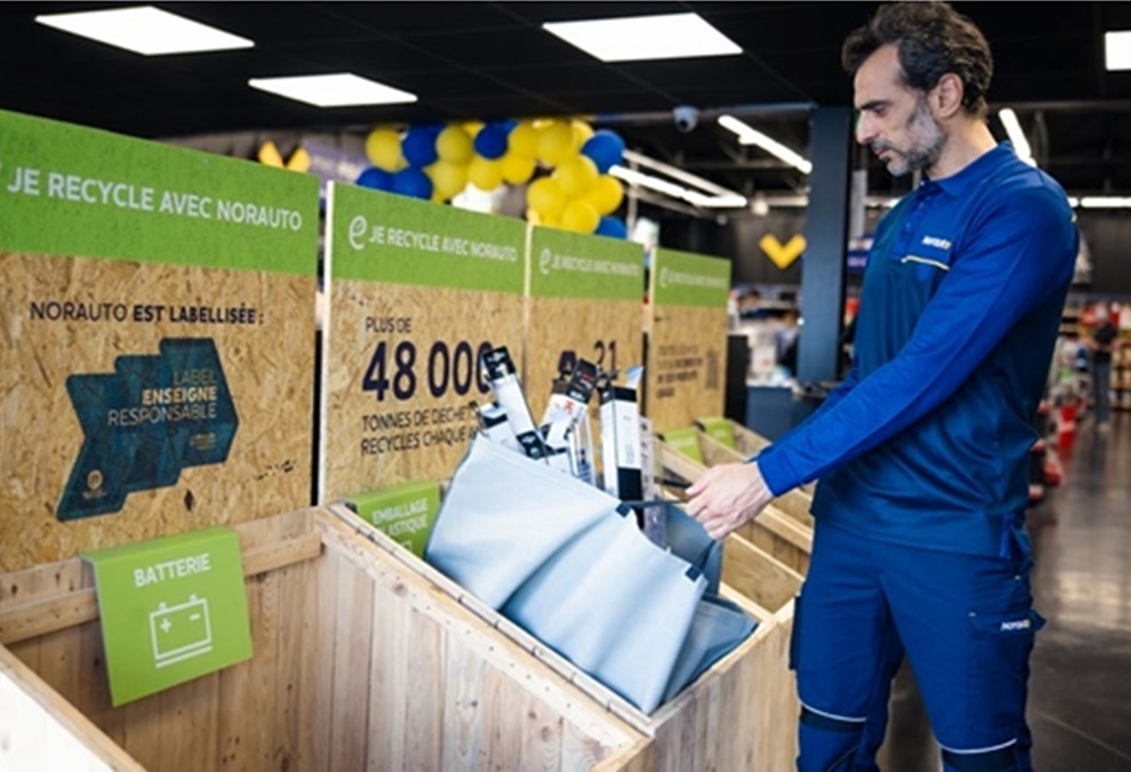 En deux ans, Norauto a multiplié par quatre les réparations avec des pièces reconditionnées dans ses 160 centres en France. ©Norauto