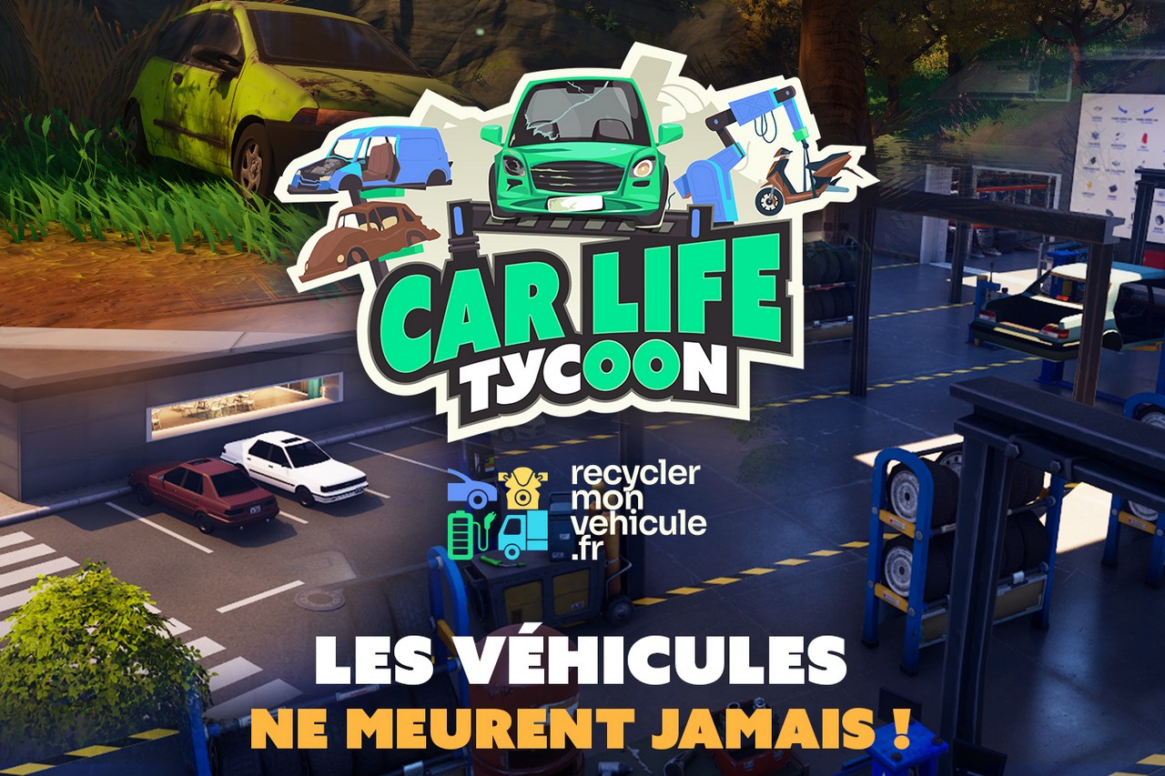 Dans "Car Life Tycoon", le joueur gère son propre centre de recyclage, de la collecte des véhicules abandonnés jusqu'au tri des matériaux, tout en combattant les filières illégales. ©RMV