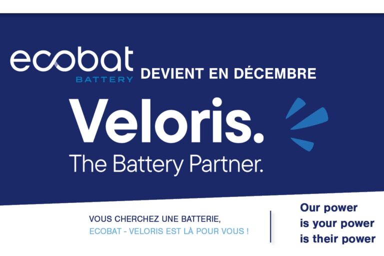 Ecobat Battery devient Veloris et dévoile sa nouvelle feuille de route