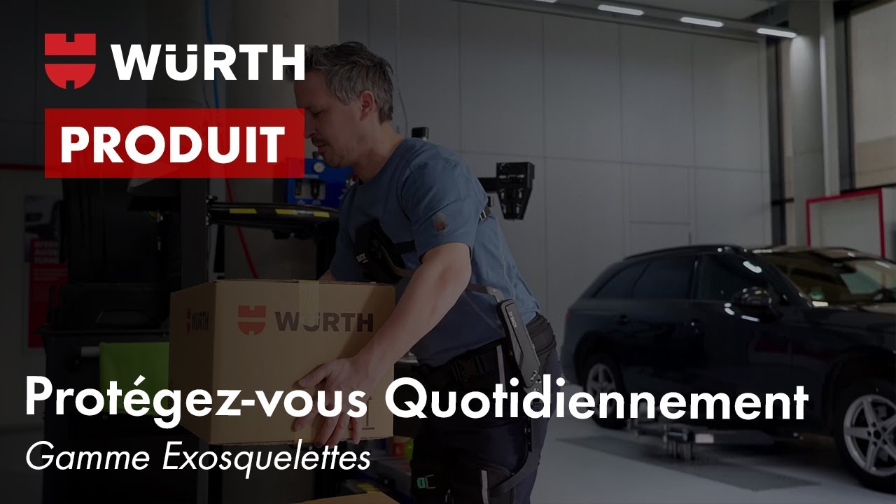 Exosquelettes : la solution Würth pour les ateliers