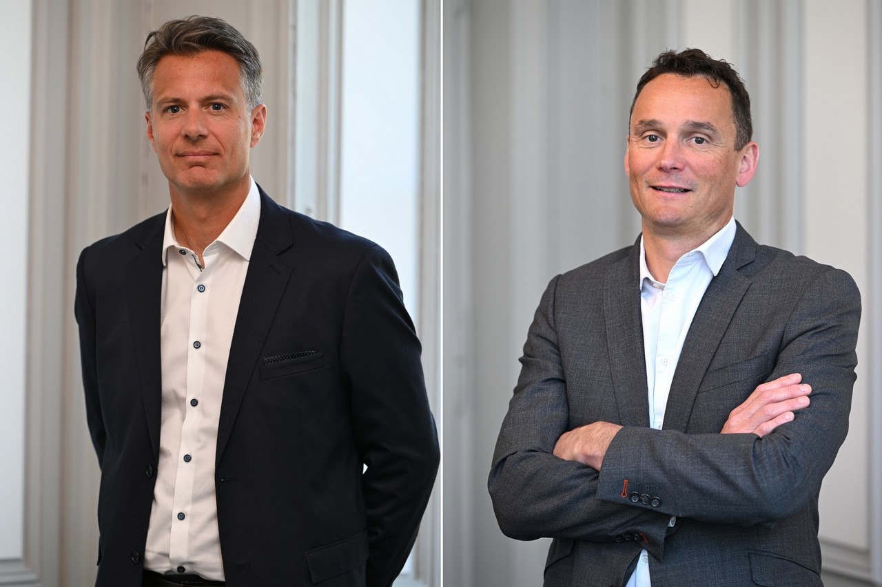 Erwann Hélion (à gauche) et Nicolas Tharault incarnent la nouvelle organisation du pôle auto et de Chrono SLPA Pneus au sein du groupe Simon. ©Groupe Simon