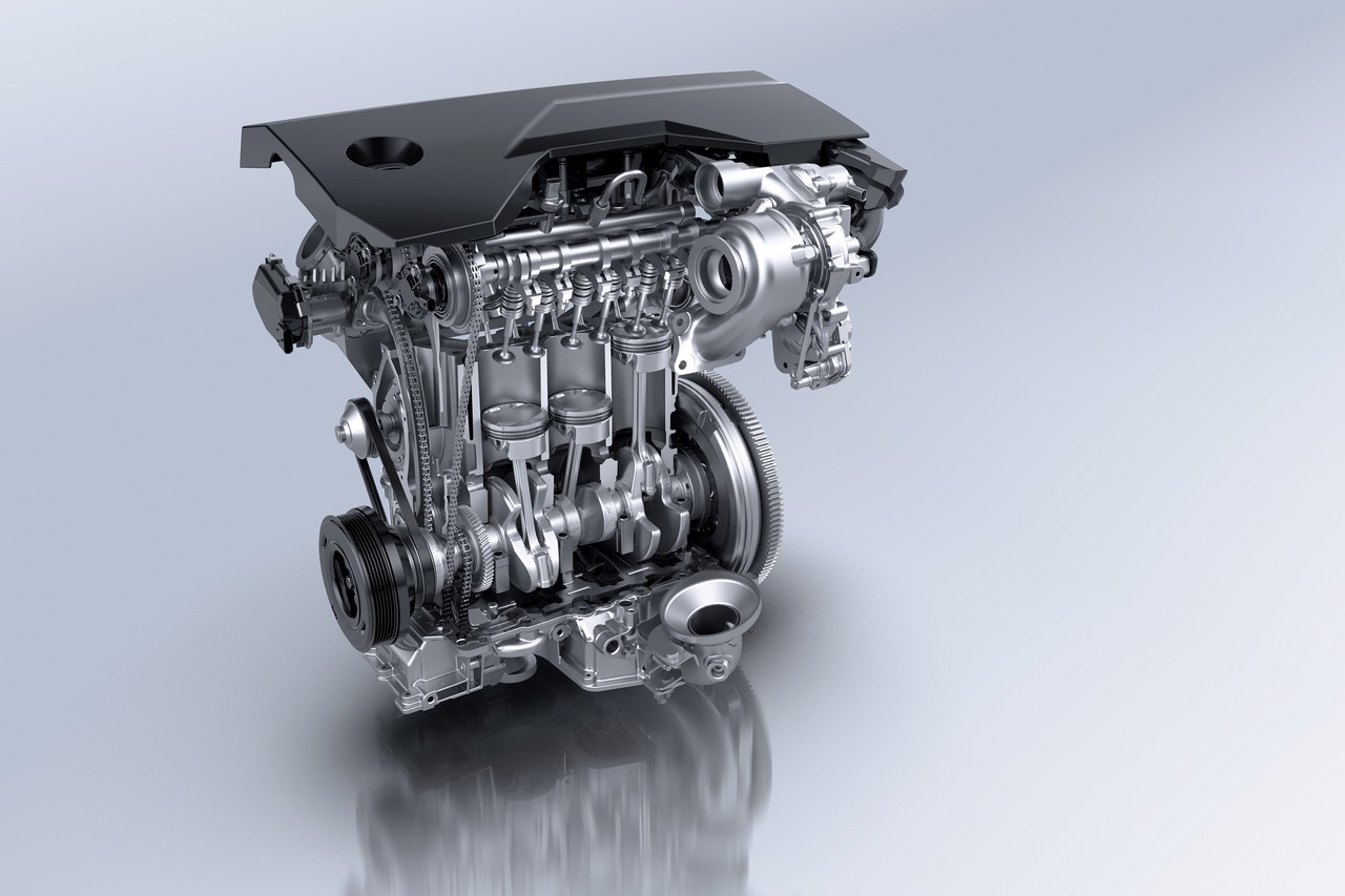 Le nouveau moteur essence Turbo 100 de Peugeot équipe déjà la 208 et sera déployé sur le 2008 au printemps 2026. ©Peugeot