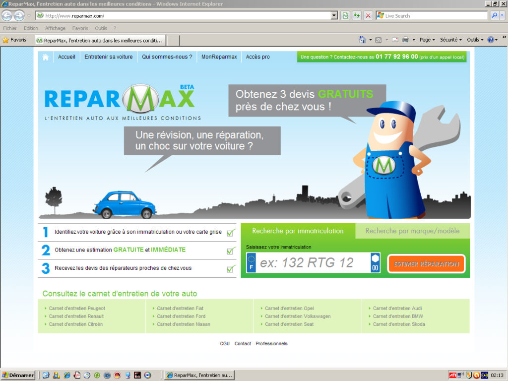 Le site Réparmax.com met en relation réparateurs et prospects en proposant des devis de réparation, à la demande.
