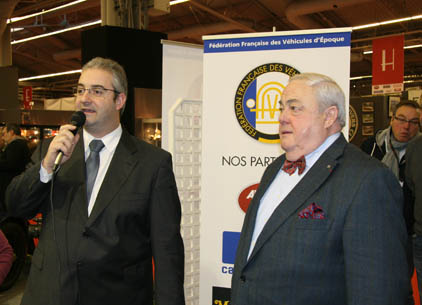 Fabien Boschetti, responsable des ventes France de Glasurit, vante le partenariat établi avec la FFVE et son président Claude Delagneau.