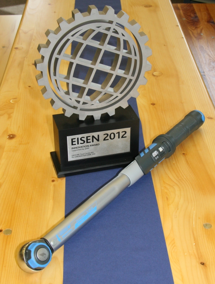 Le trophée Eisen 2012 est venu récompenser la clé dynamométrique Gedore Dremaster.