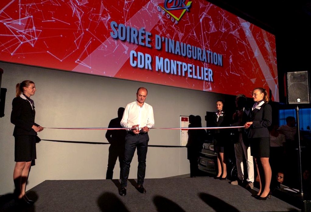 Romuald Rozet inaugure sa nouvelle carrosserie CDR Montpellier Garosud.
